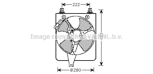 AVA QUALITY COOLING ventiliatorius, radiatoriaus HD7529